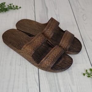 Pali Brown Slide Sandals Mens Size 9